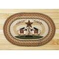 Palacedesigns Capitol Importing Sheep  Barn Star 20 in x 30 in Oval Patch PA200047